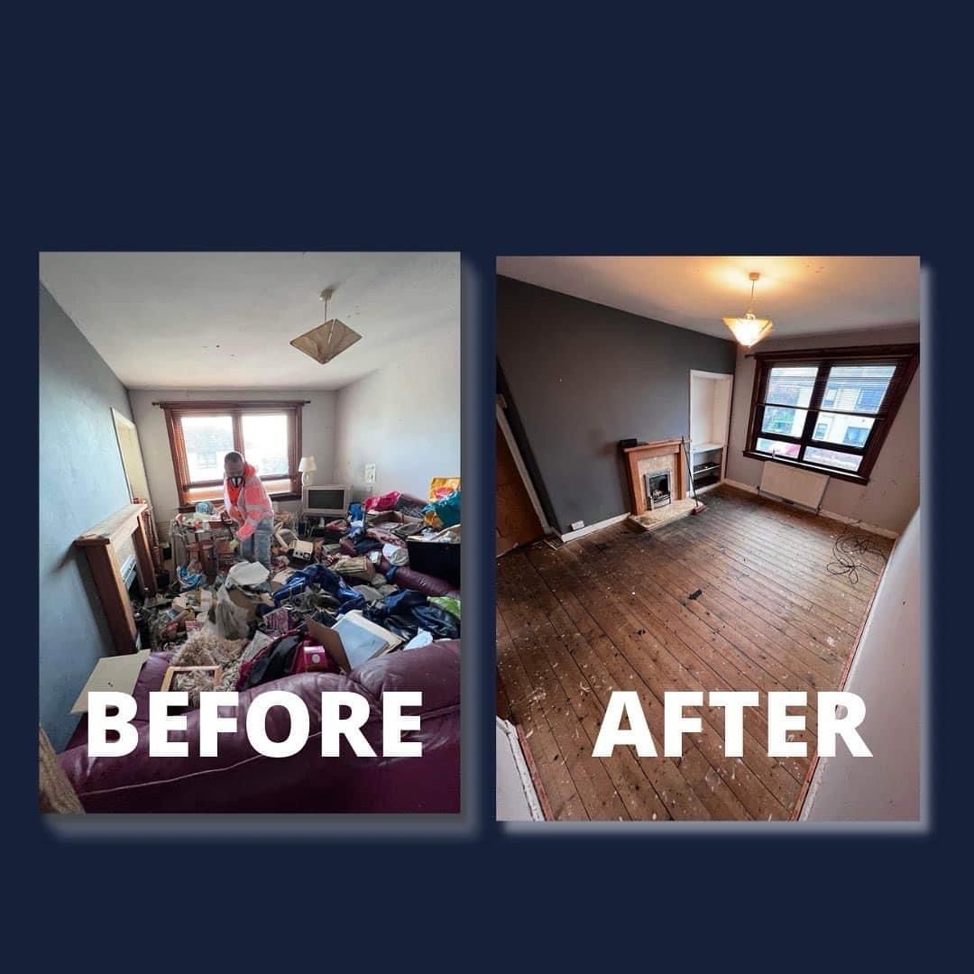 House clearance before and after